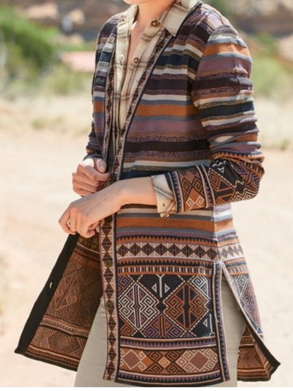 NWT Peruvian Connection Sidika Pima
Cotton Cardigan Sweater Size L